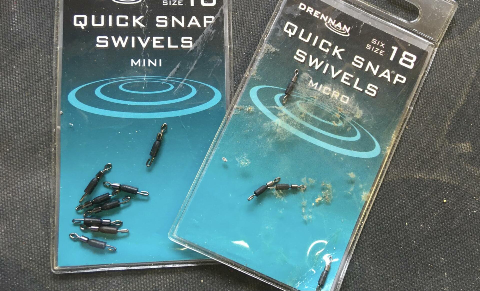 One of the pitfalls of constantly casting and retrieving a stick float is line twist. These swivels solve the problem.