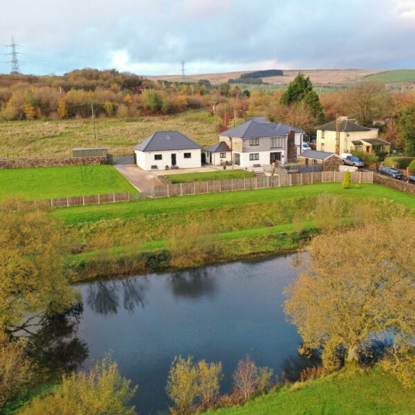Lakeside Farm - Spacious and modern four bed home with its own fishing lake for sale in Tredegar
